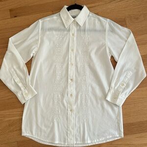 Chico’s Design Cotton Button-Down Shirt Tunic Coverup